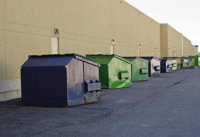 an empty dumpster ready for use at a construction site in Centerville